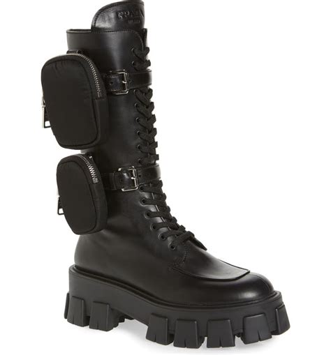 mini bag combat boot prada|Prada Boots for Women .